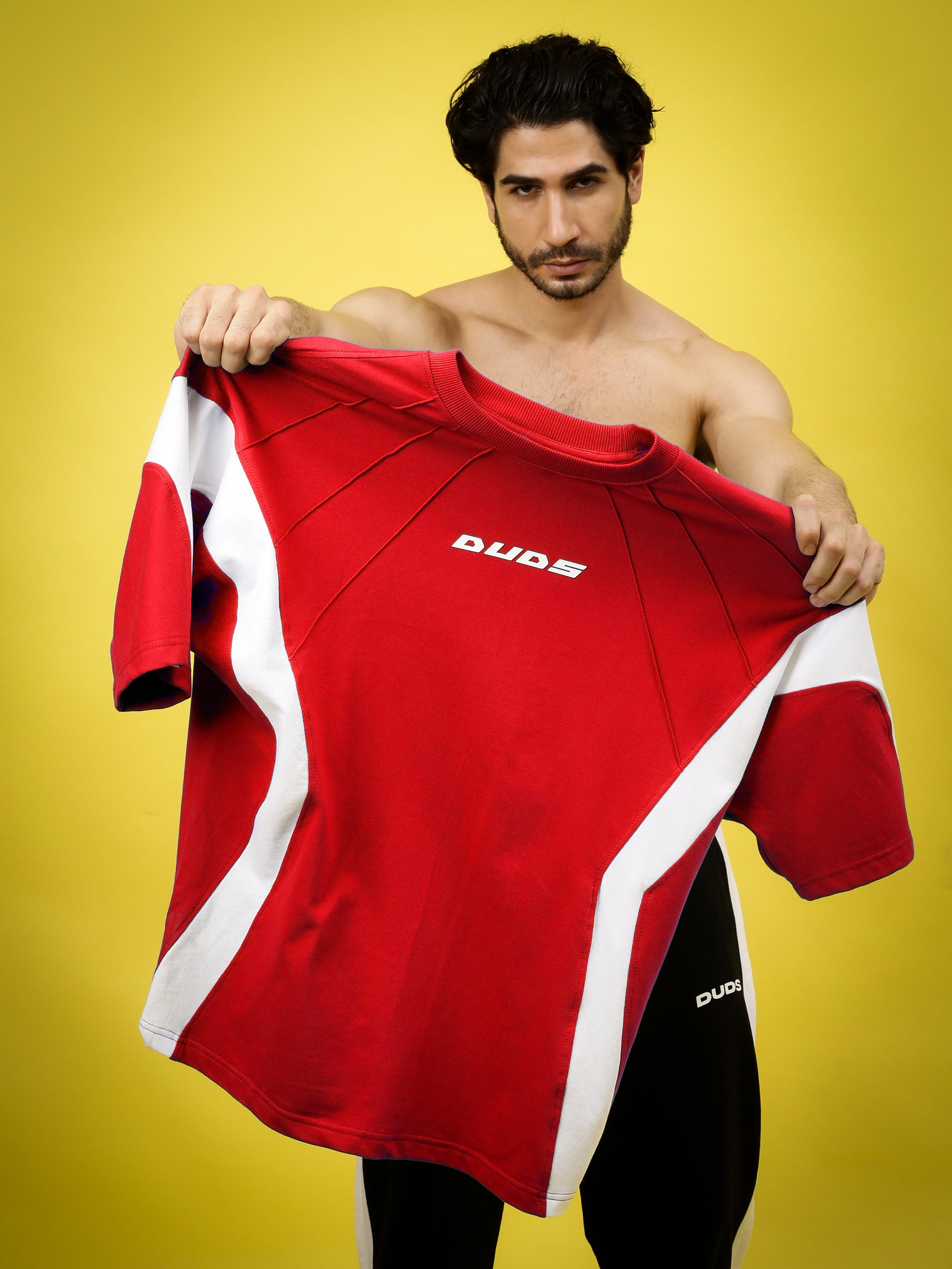 Wild Force Over-Sized T-Shirt (Red-White)