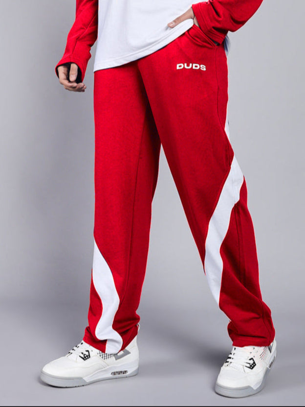 CELESTINE COOL RELAXED FIT JOGGER (RED WHITE)