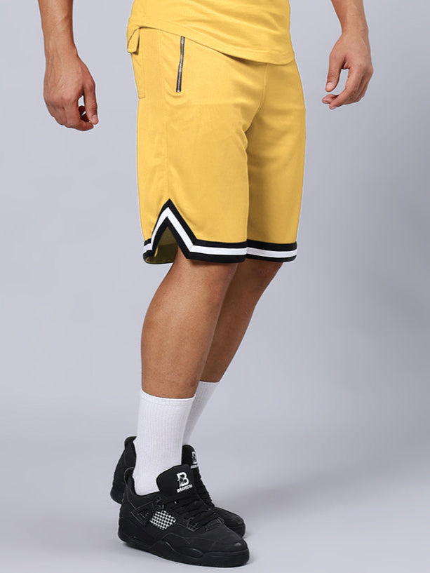 CHRONIC REGULAR FIT SHORTS (YELLOW)