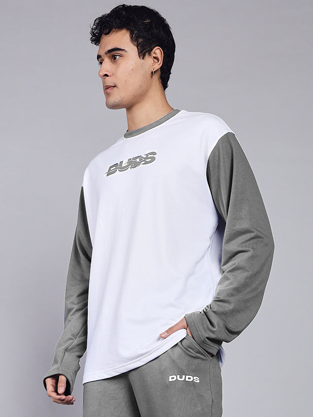 CELESTINE COOL SWEATSHIRT (WHITE GREY)
