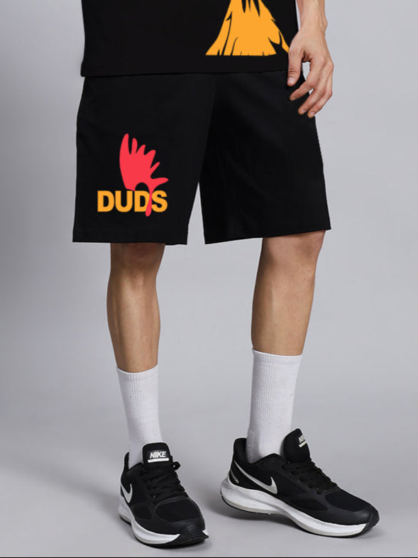 FUNNY CHICKEN SUMMER SHORTS (BLACK)