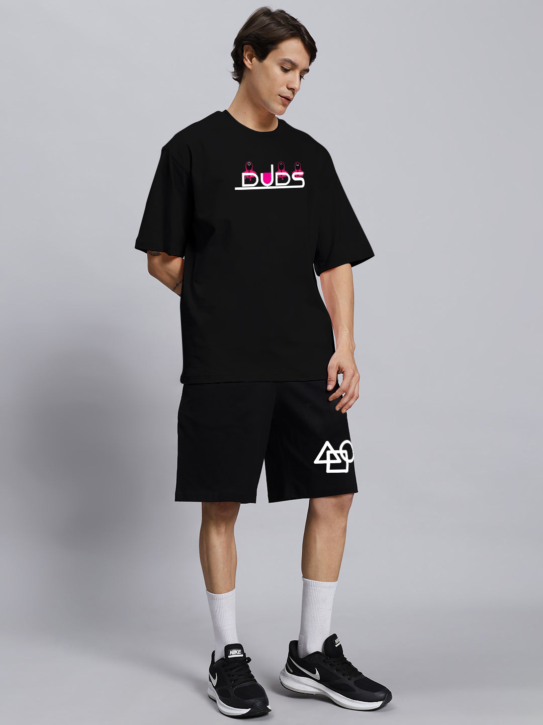 SQUID GAME SUMMER CO-ORD SET (BLACK)
