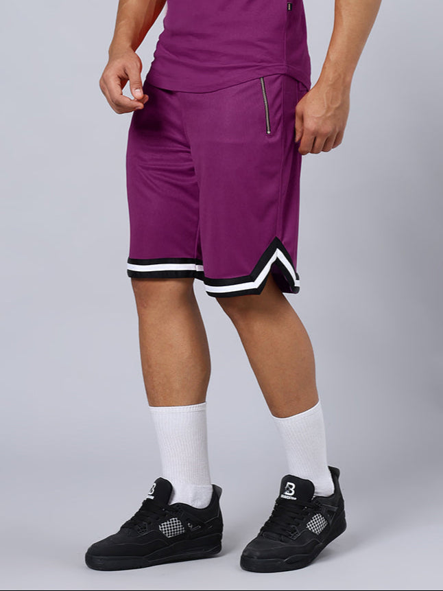 CHRONIC REGULAR FIT SHORTS (PURPLE)