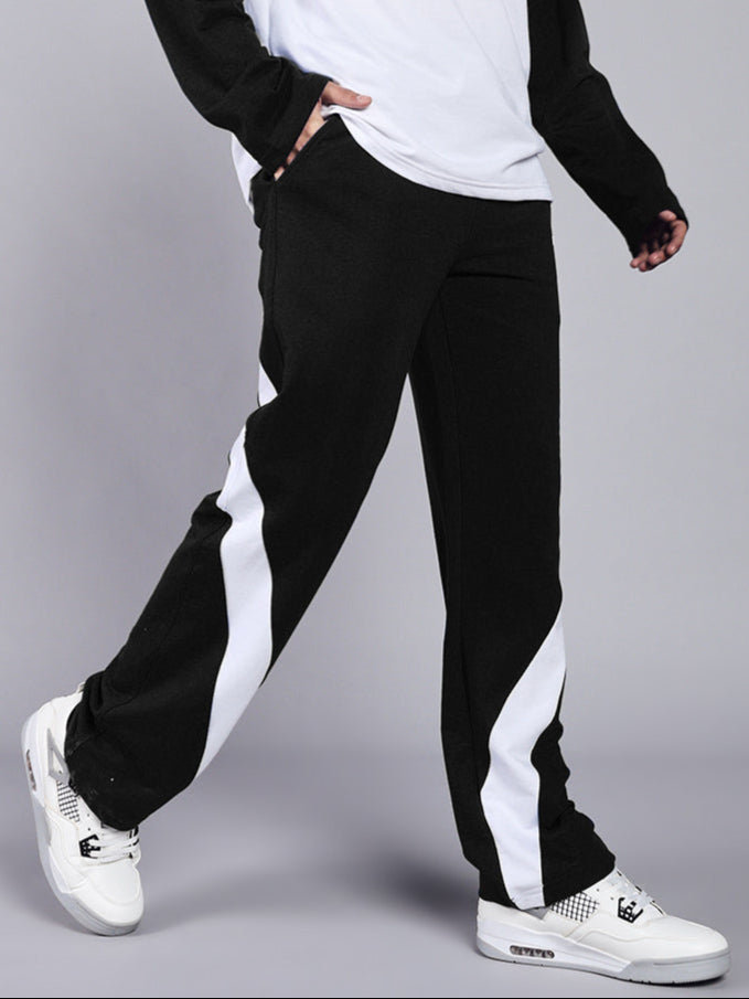 CELESTINE COOL RELAXED FIT JOGGER (BLACK WHITE)