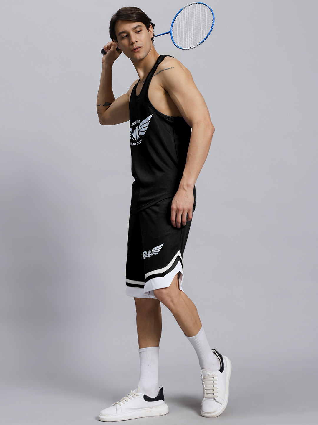 WD WINGS GYM CO-ORD SET (BLACK)