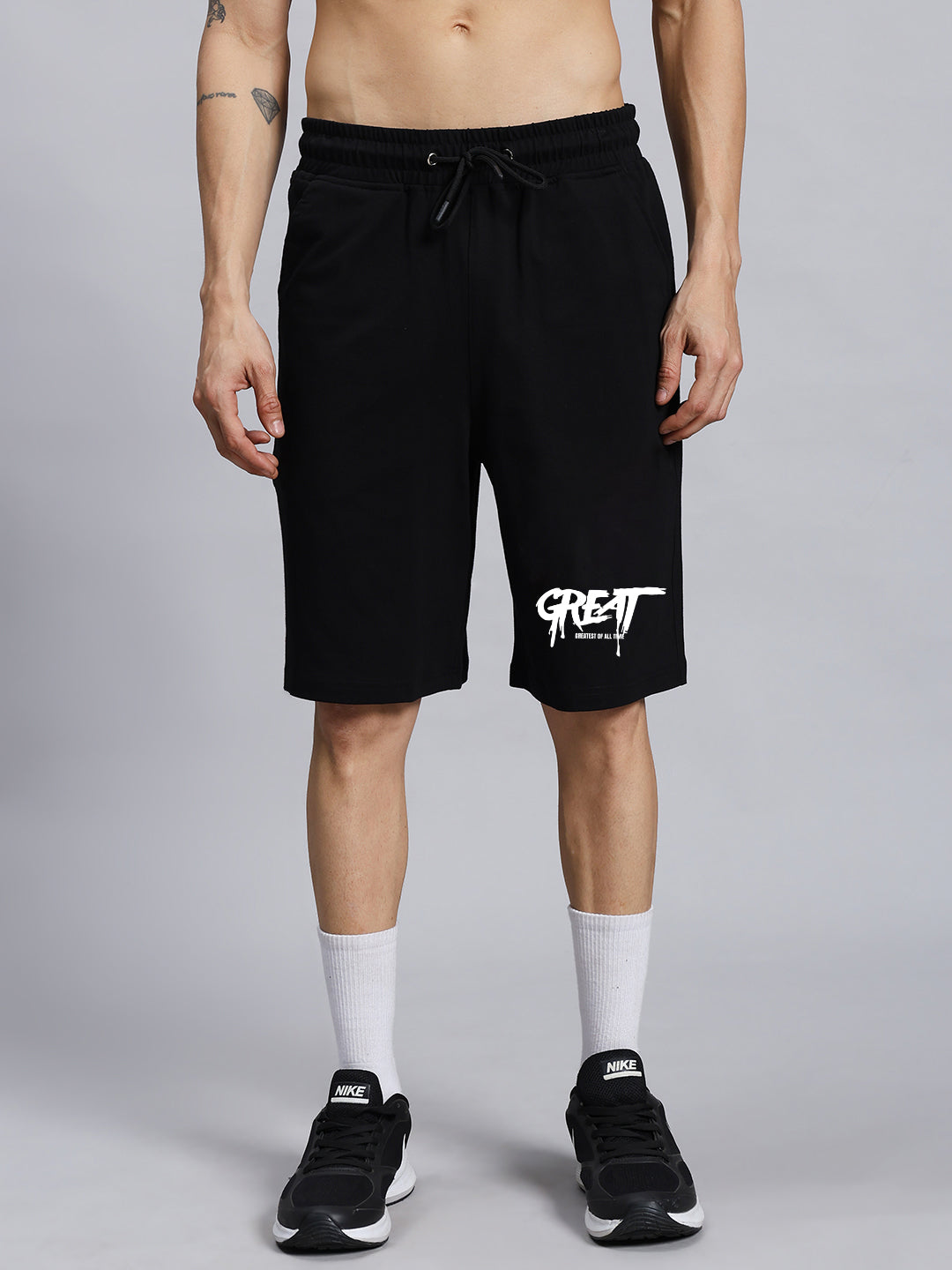 GREAT PRINTED SUMMER SHORTS (BLACK)