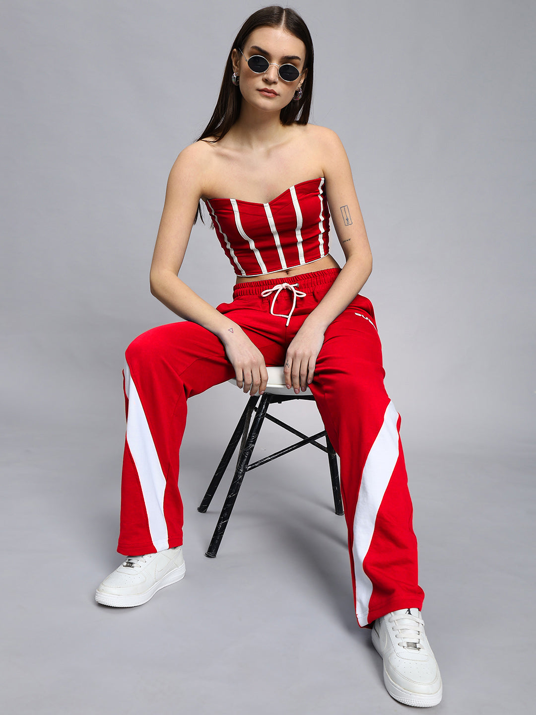 WOMEN'S CELESTINE COOL RELAXED FIT JOGGER (RED WHITE)