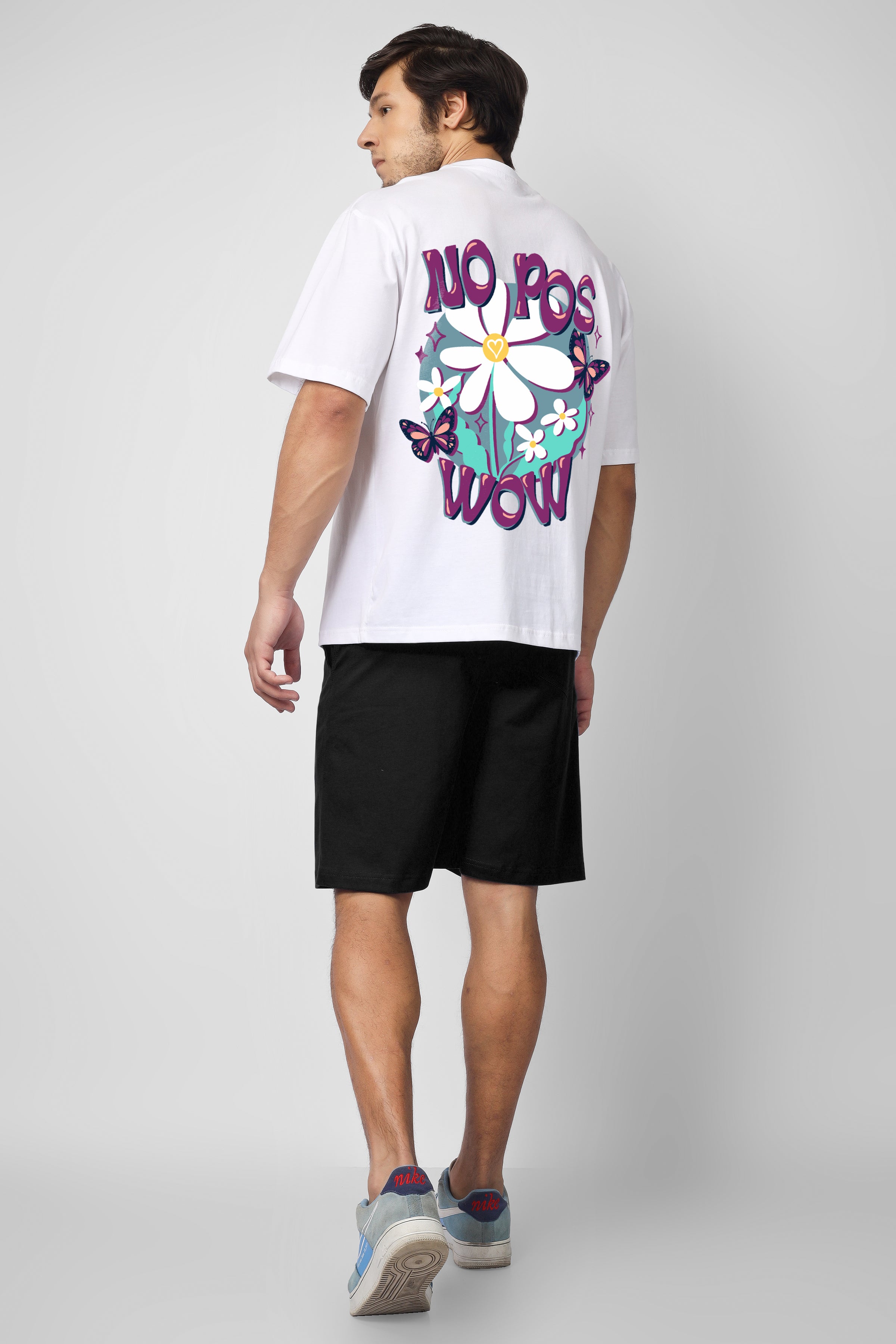 NO POS WOW SUMMER CO-ORD SET (WHITE BLACK)