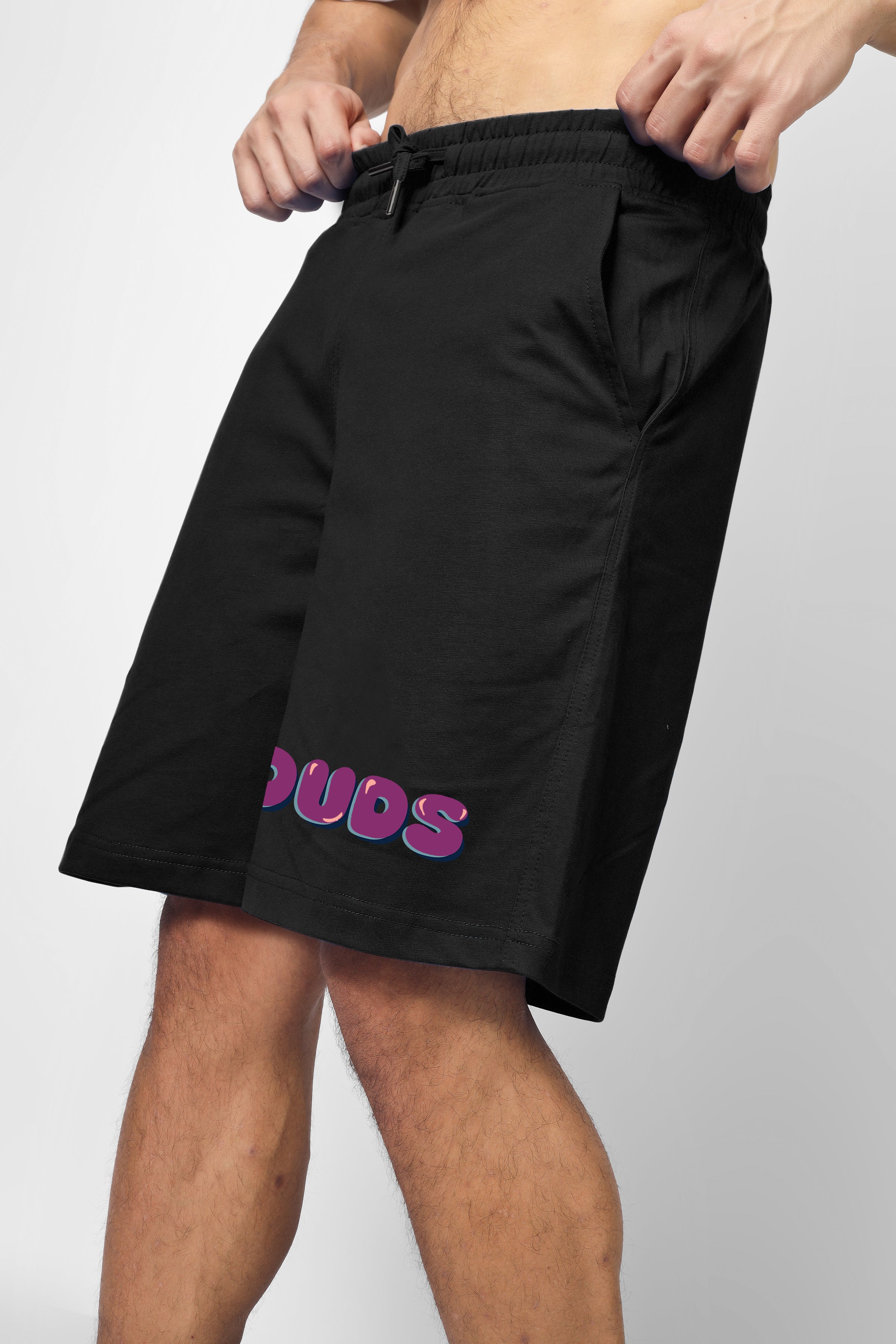 NO POS WOW SUMMER CO-ORD SET (WHITE BLACK)