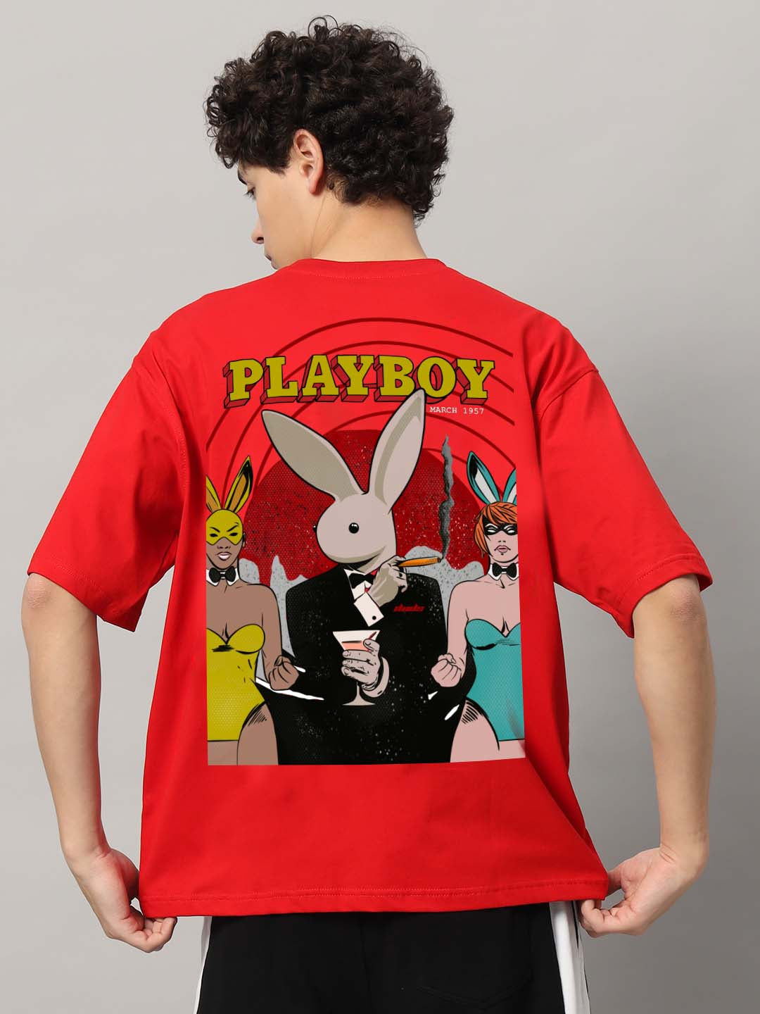 Playboy Over-Sized T-Shirt (Red)