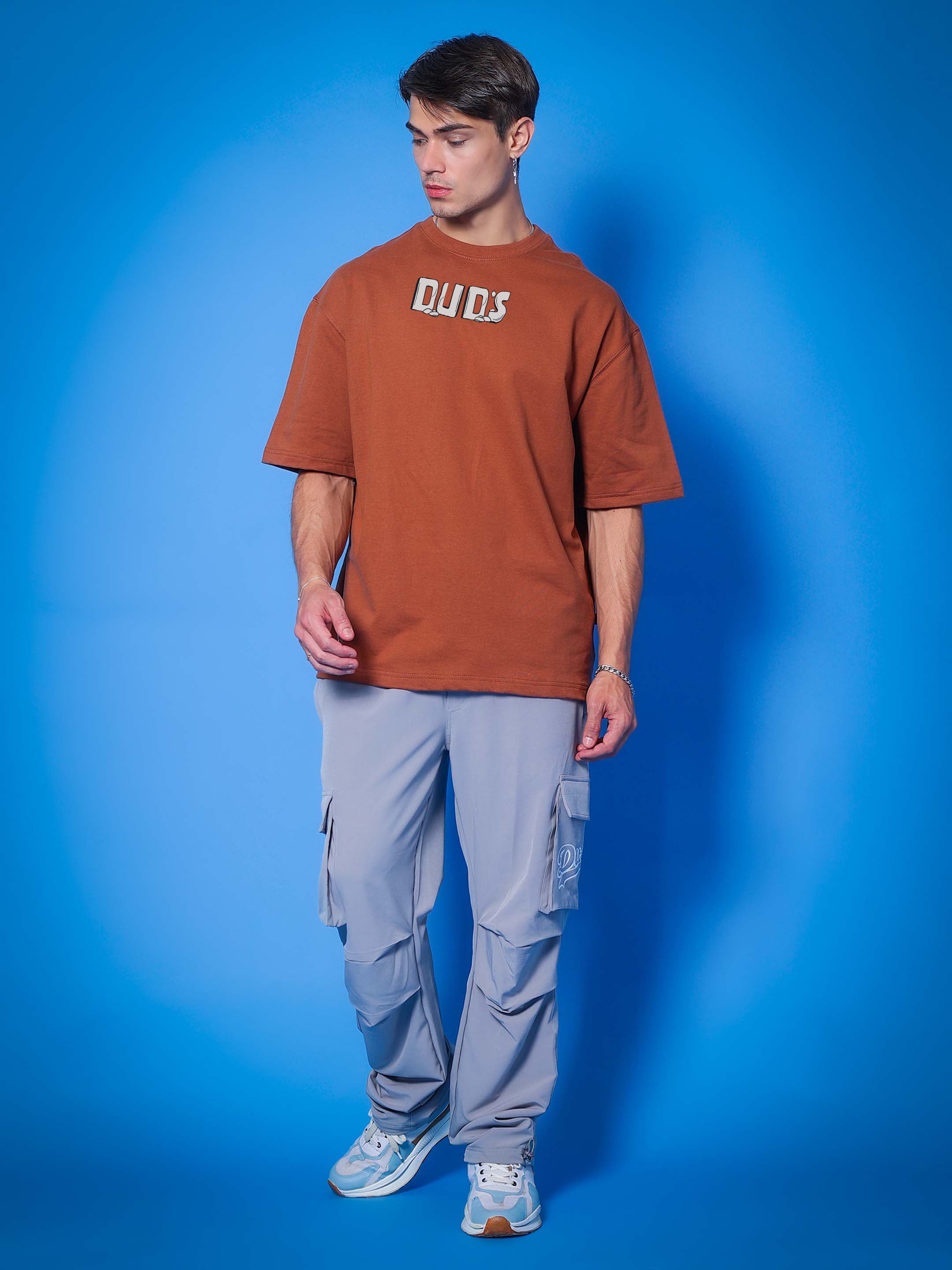 Let's Rock Over-Sized T-Shirt (Brown)