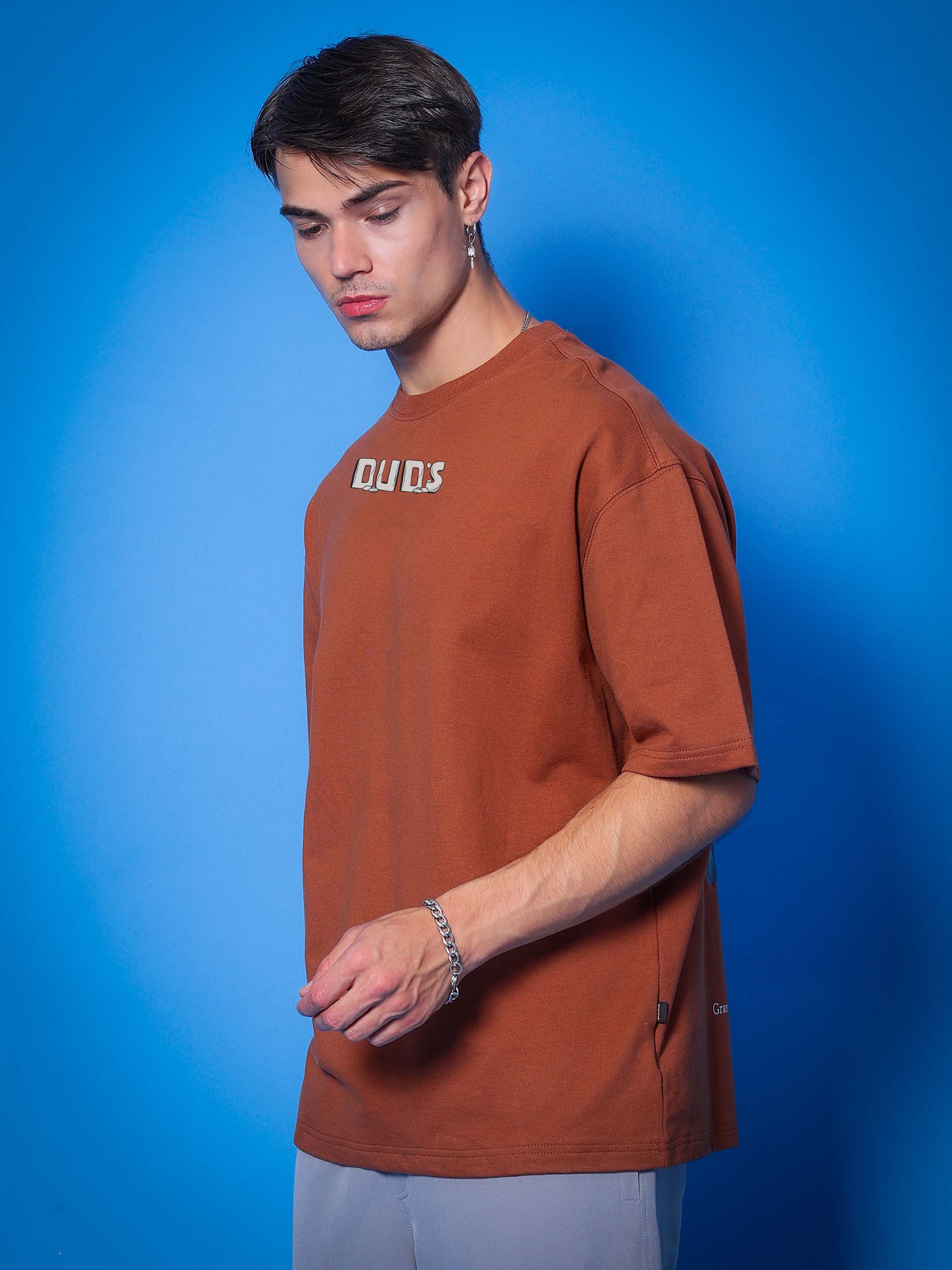 Let's Rock Over-Sized T-Shirt (Brown)