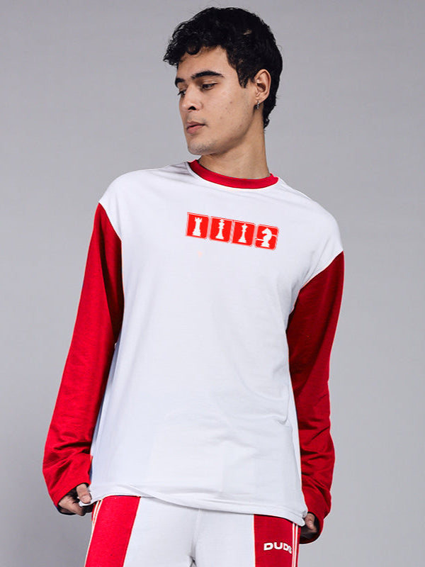 BALMY SWEATSHIRT (WHITE RED)