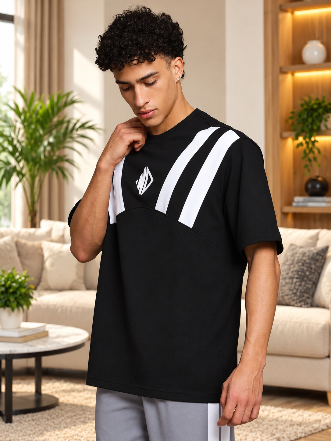 ALLONZO OVER-SIZED T-SHIRT BLACK