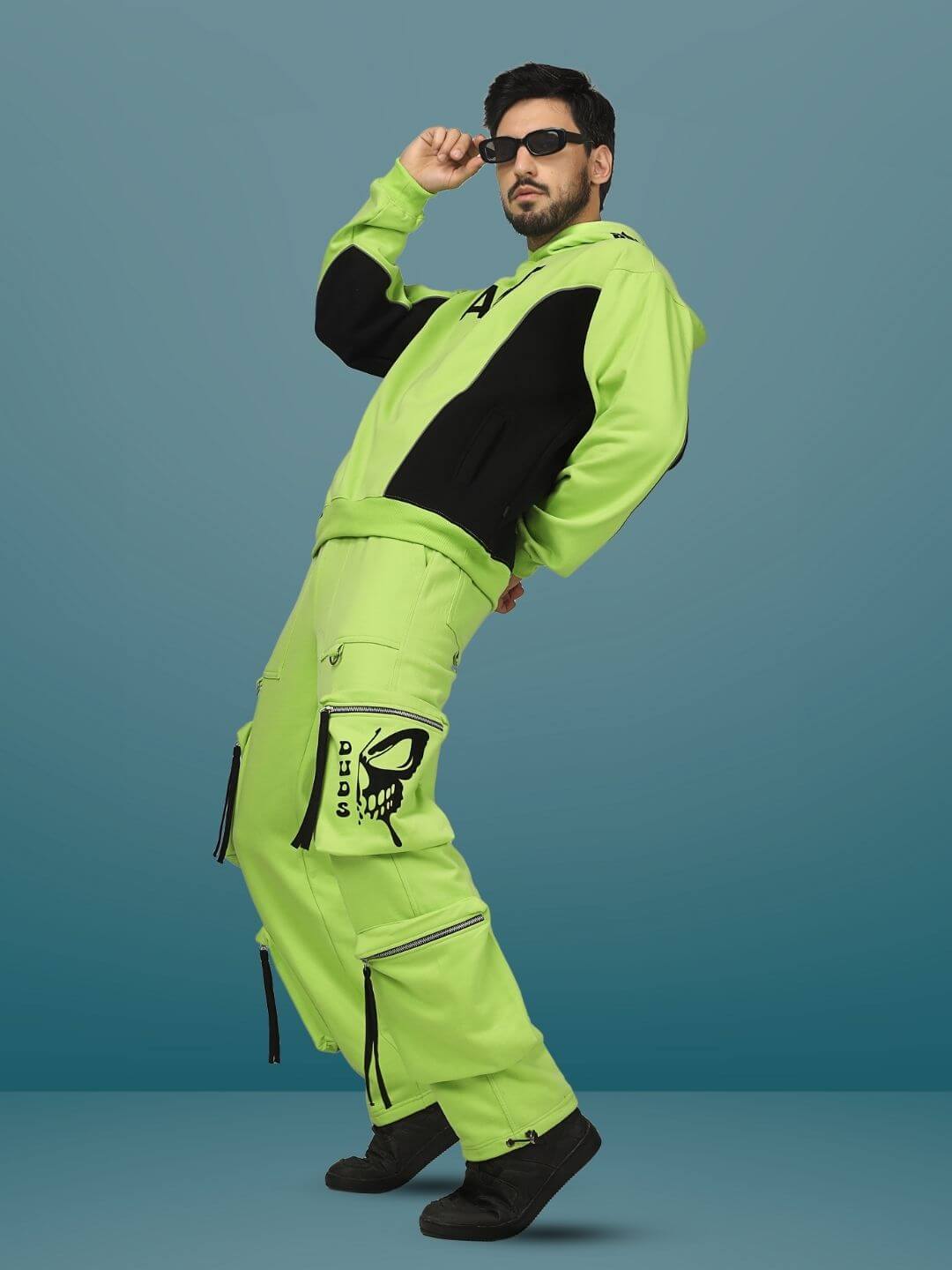 ART Reflector Co-Ord Set (Neon Green) - Wearduds