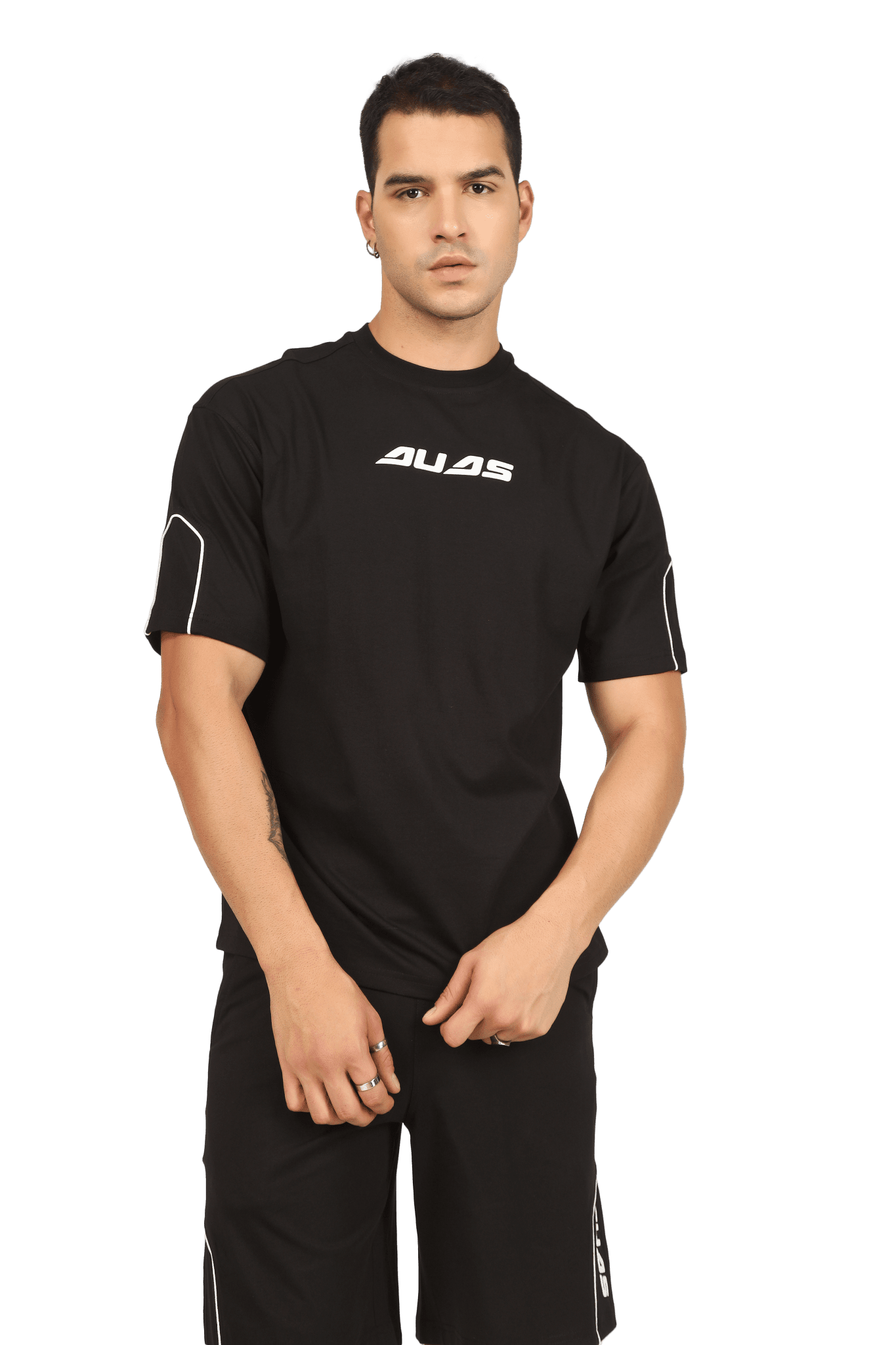 MINIMAL SHAPED CORD CO - ORD SET BLACK - CO - ORD SET