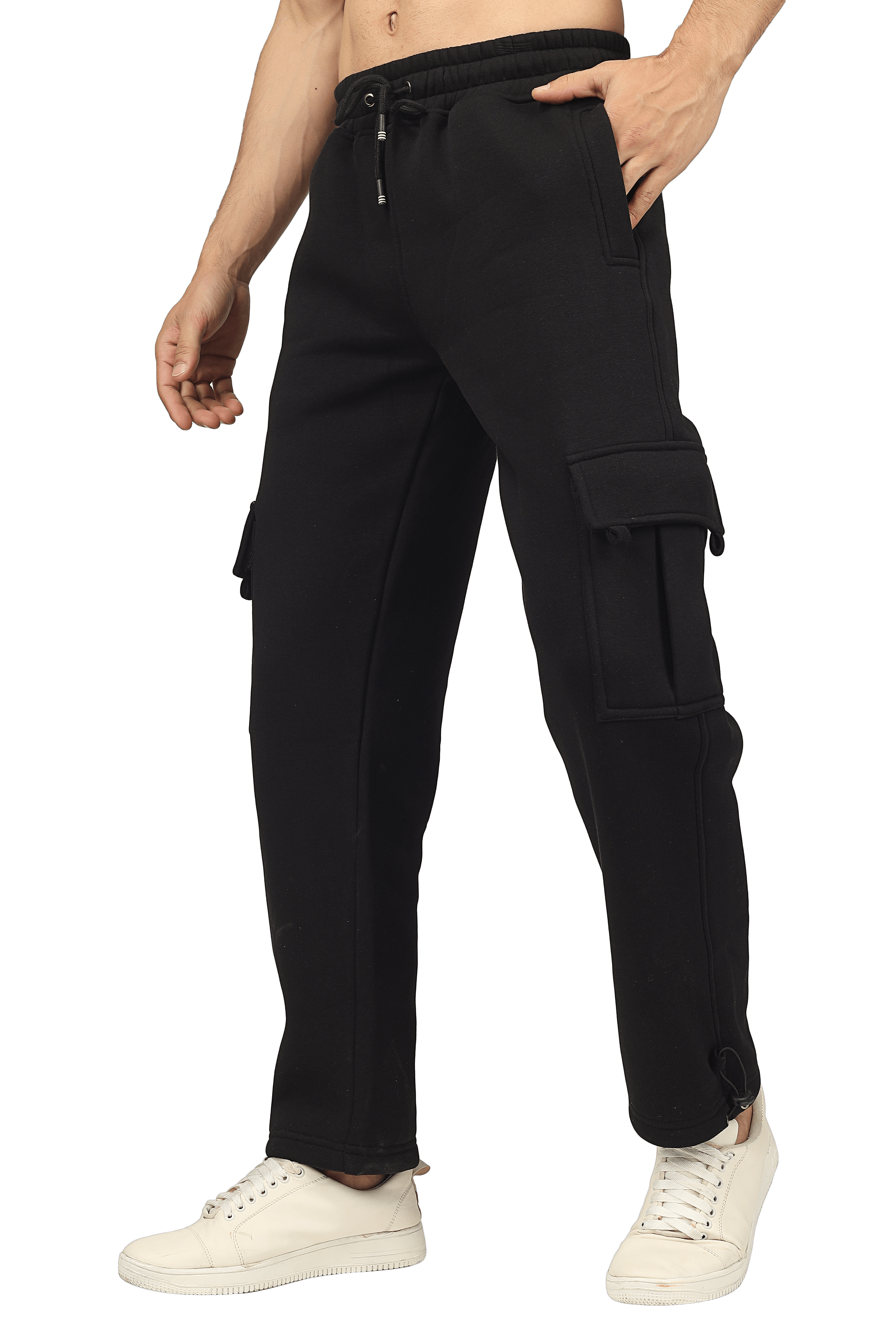 Black Relaxed Fit Cargo Pant - Wearduds