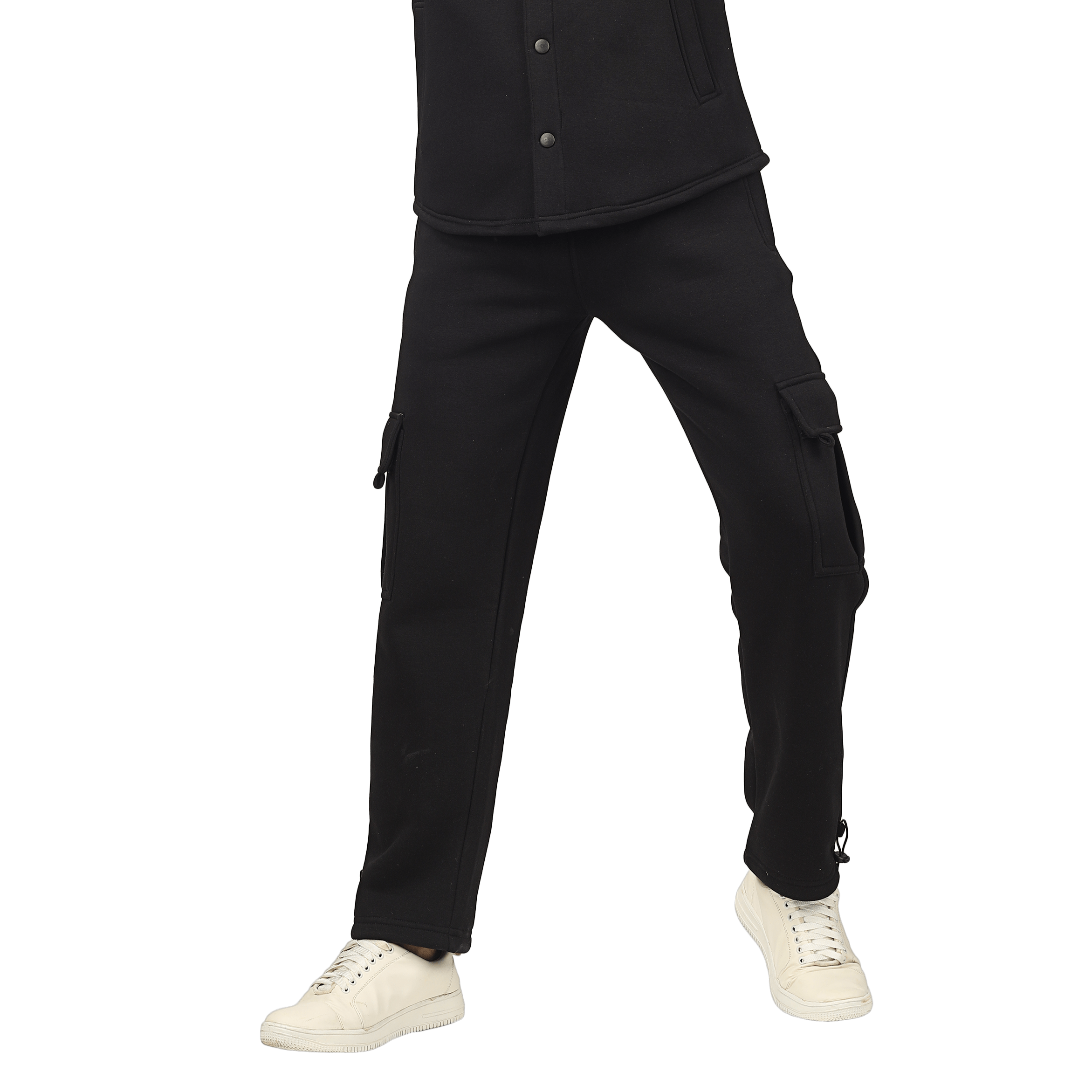 Black Relaxed Fit Cargo Pant - Wearduds