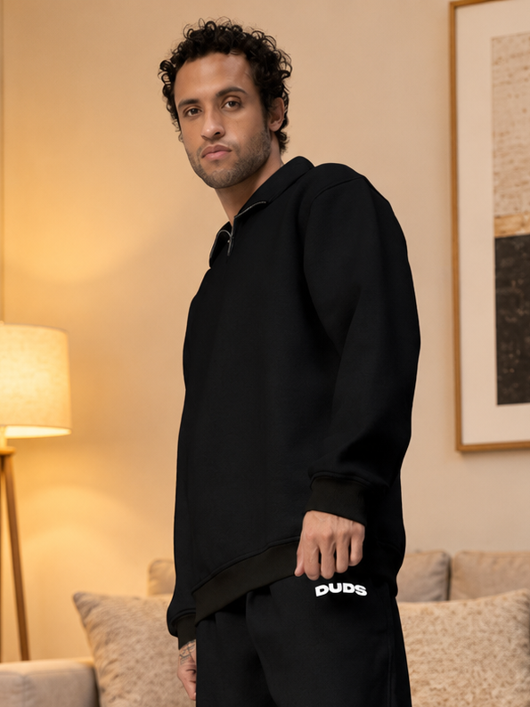 BONA-FIDE FLEECE SWEATSHIRT BLACK - Wearduds, view 2