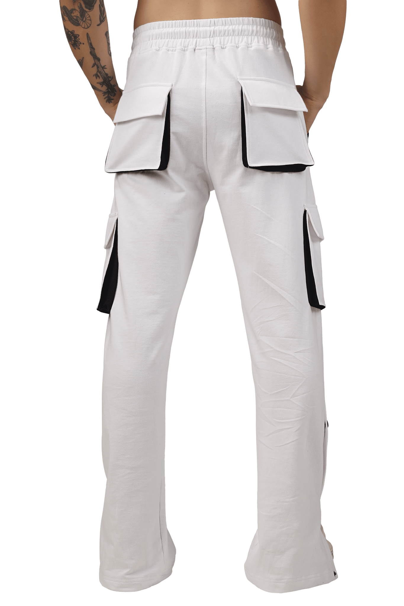 BRACKET CARGO PANT WHITE BLACK HIGHLIGHTER - CARGO