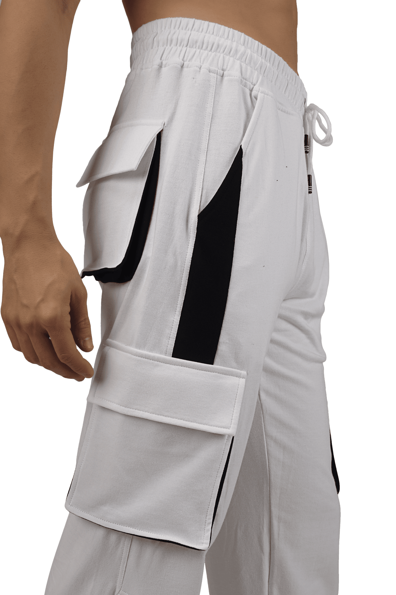 BRACKET CARGO PANT WHITE BLACK HIGHLIGHTER - CARGO