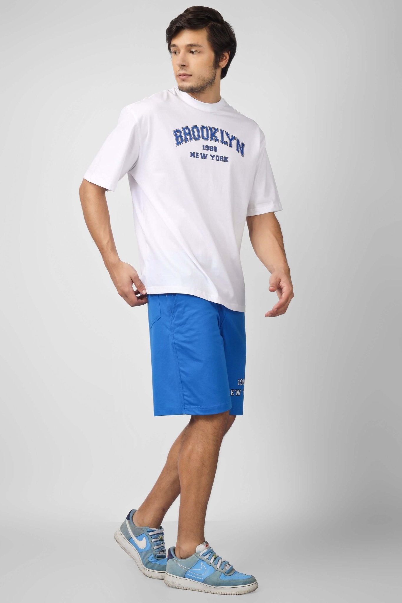 BROOKLYN CO - ORD SET WHITE BLUE - CO - ORD SET