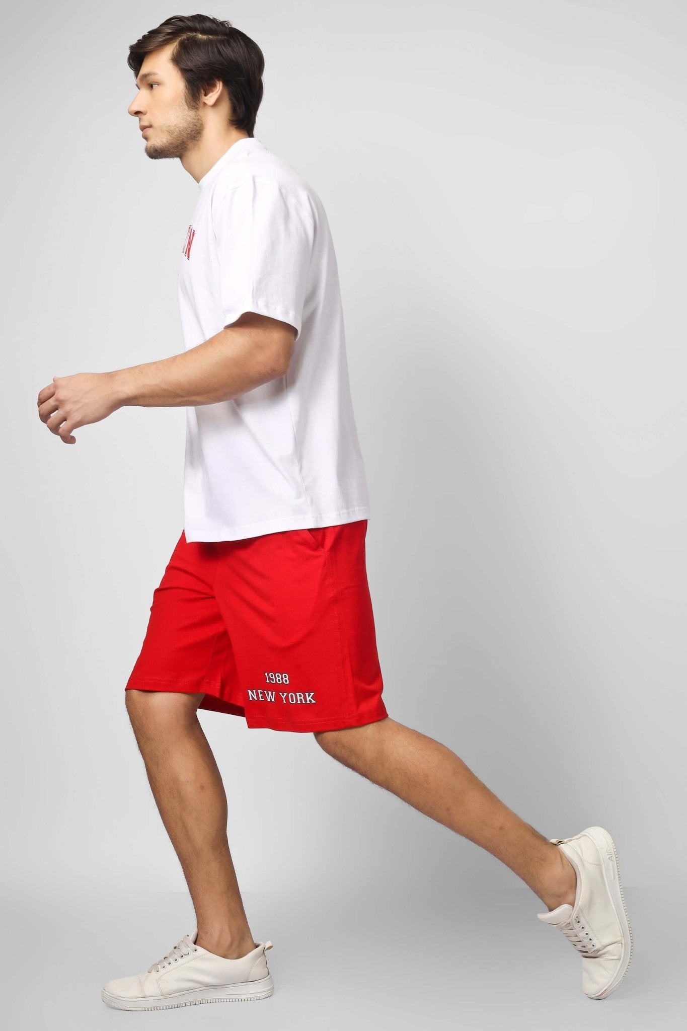 BROOKLYN COTTON CO - ORD SET WHITE RED - CO - ORD SET