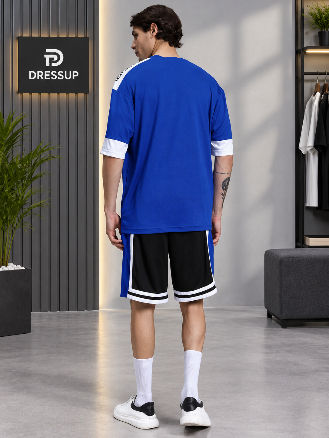 CHALLENGE COLORBLOCK CO-ORD SET ROYAL BLUE - Wearduds, view 3