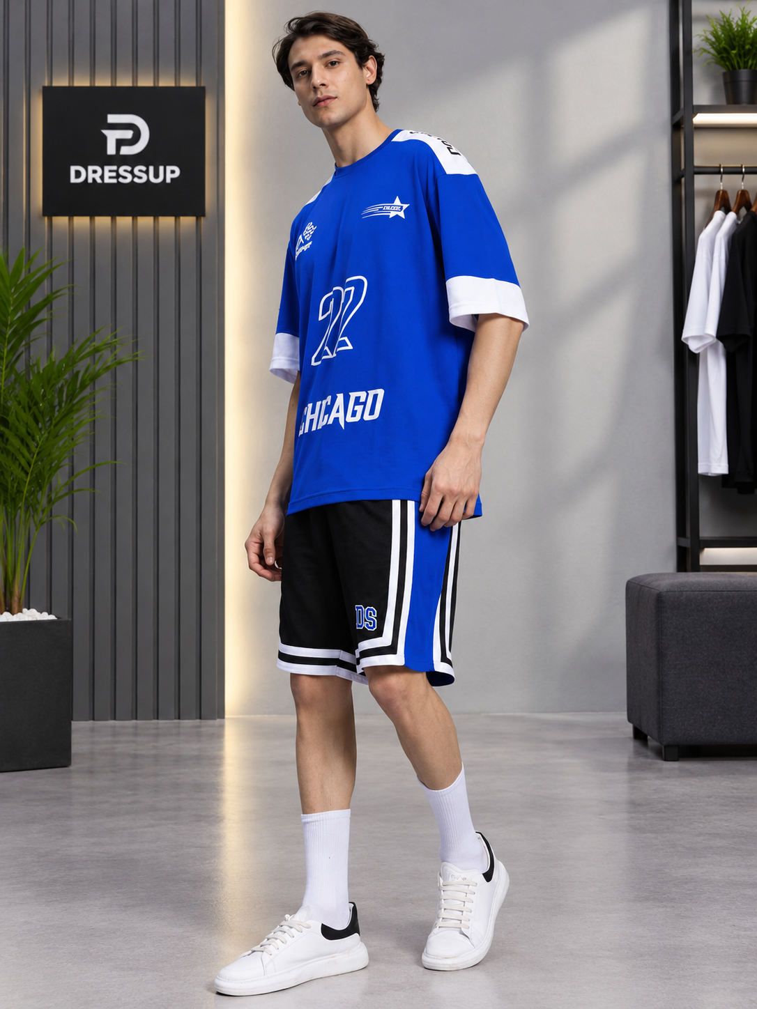 CHALLENGE COLORBLOCK CO-ORD SET ROYAL BLUE - Wearduds, view 4