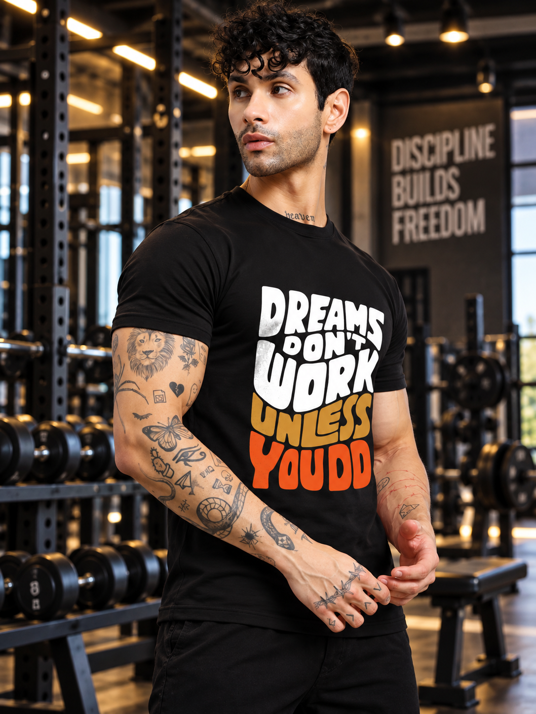 DREAMS REGULAR FIT T-SHIRT BLACK