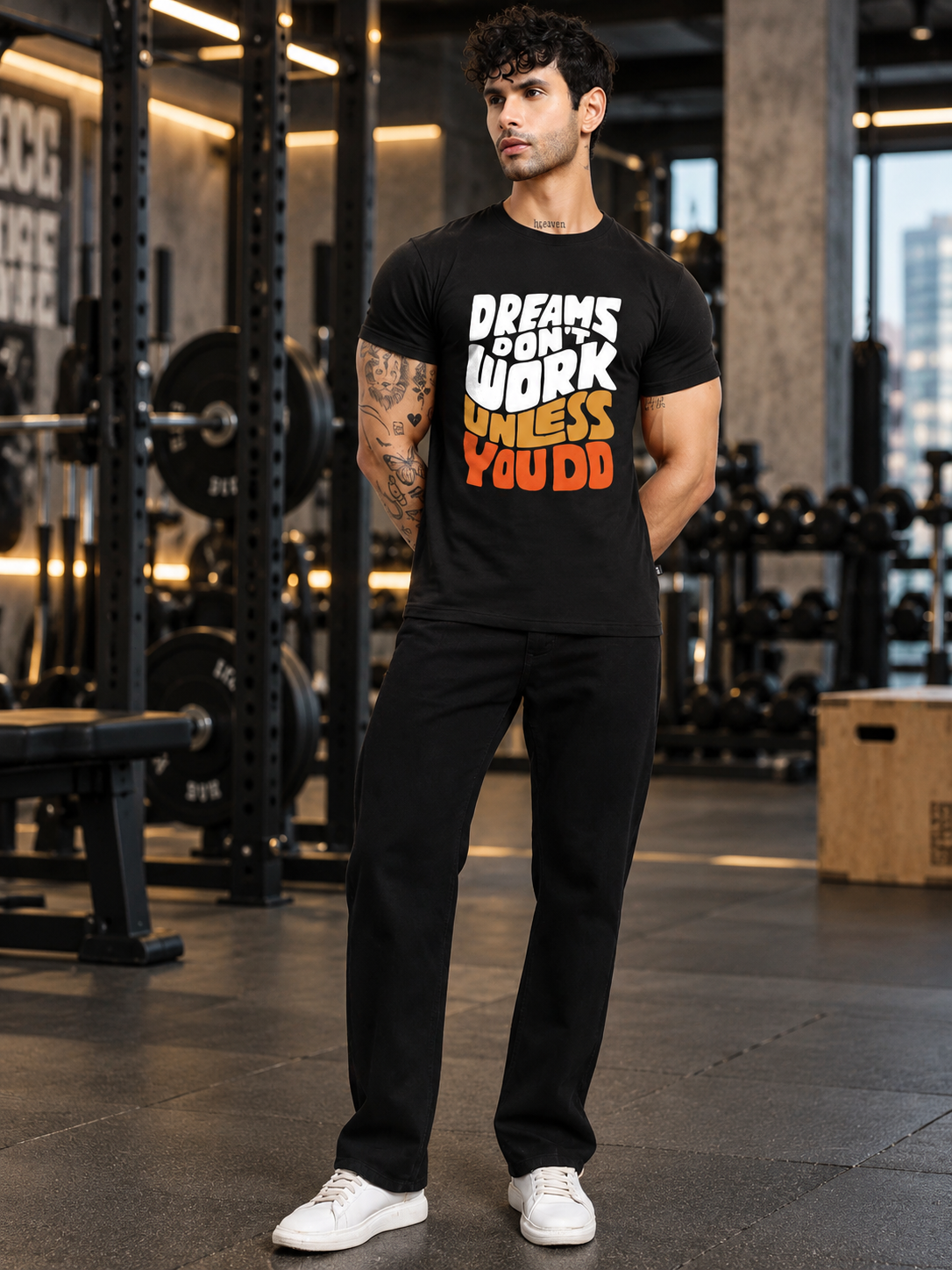 DREAMS REGULAR FIT T-SHIRT BLACK