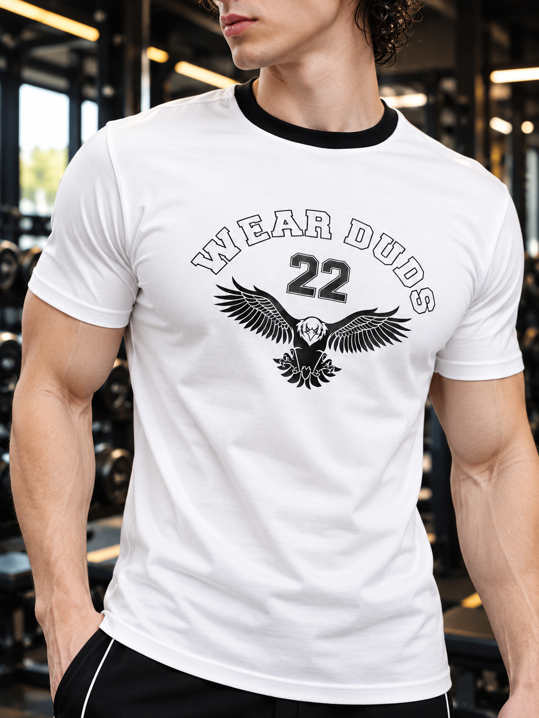 EAGLE WINGS REGULAR FIT T-SHIRT WHITE
