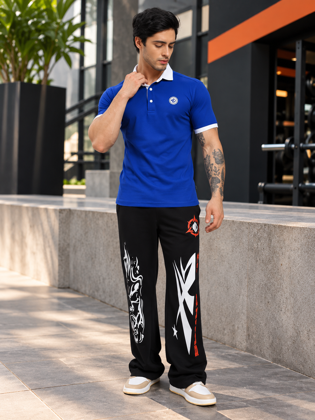 EDGE POLO REGULAR FIT T-SHIRT BLUE - Wearduds, view 6