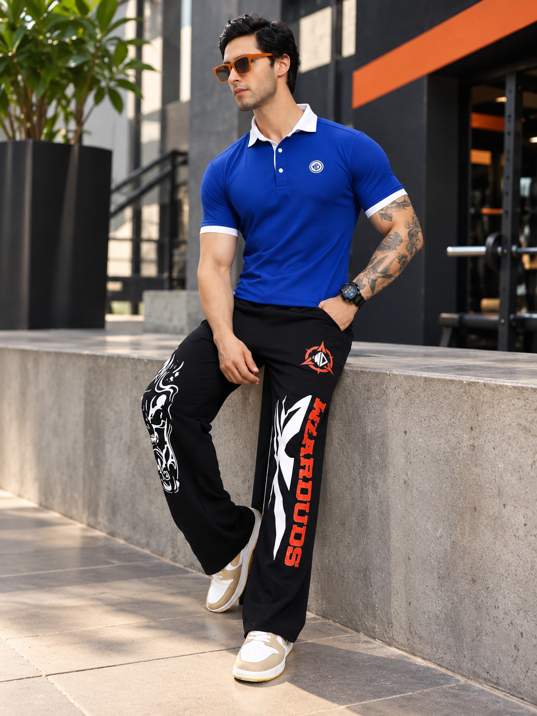 EDGE POLO REGULAR FIT T-SHIRT BLUE - Wearduds, view 7