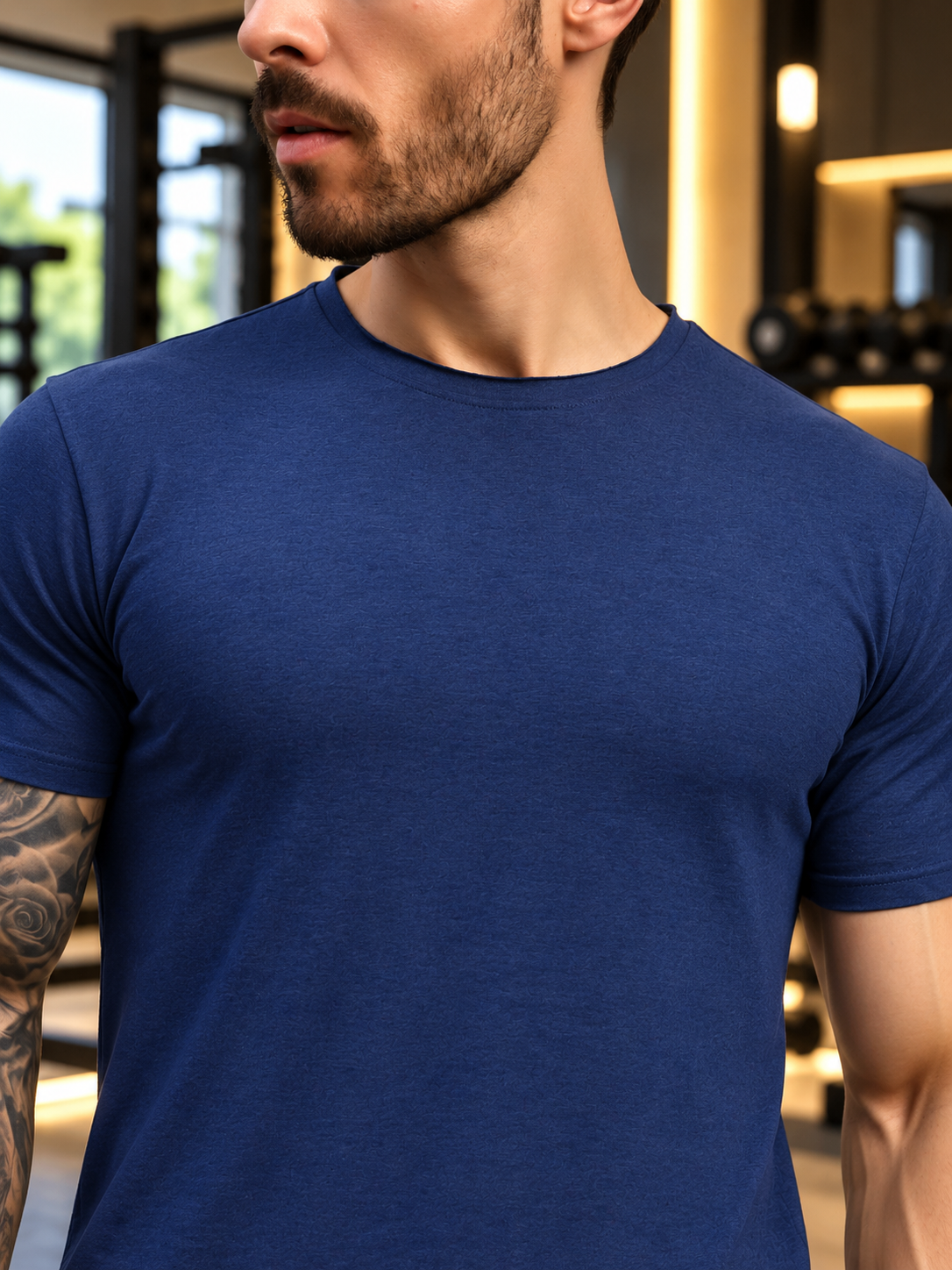 ELEX REGULAR FIT T-SHIRT NAVY BLUE - Wearduds, view 5