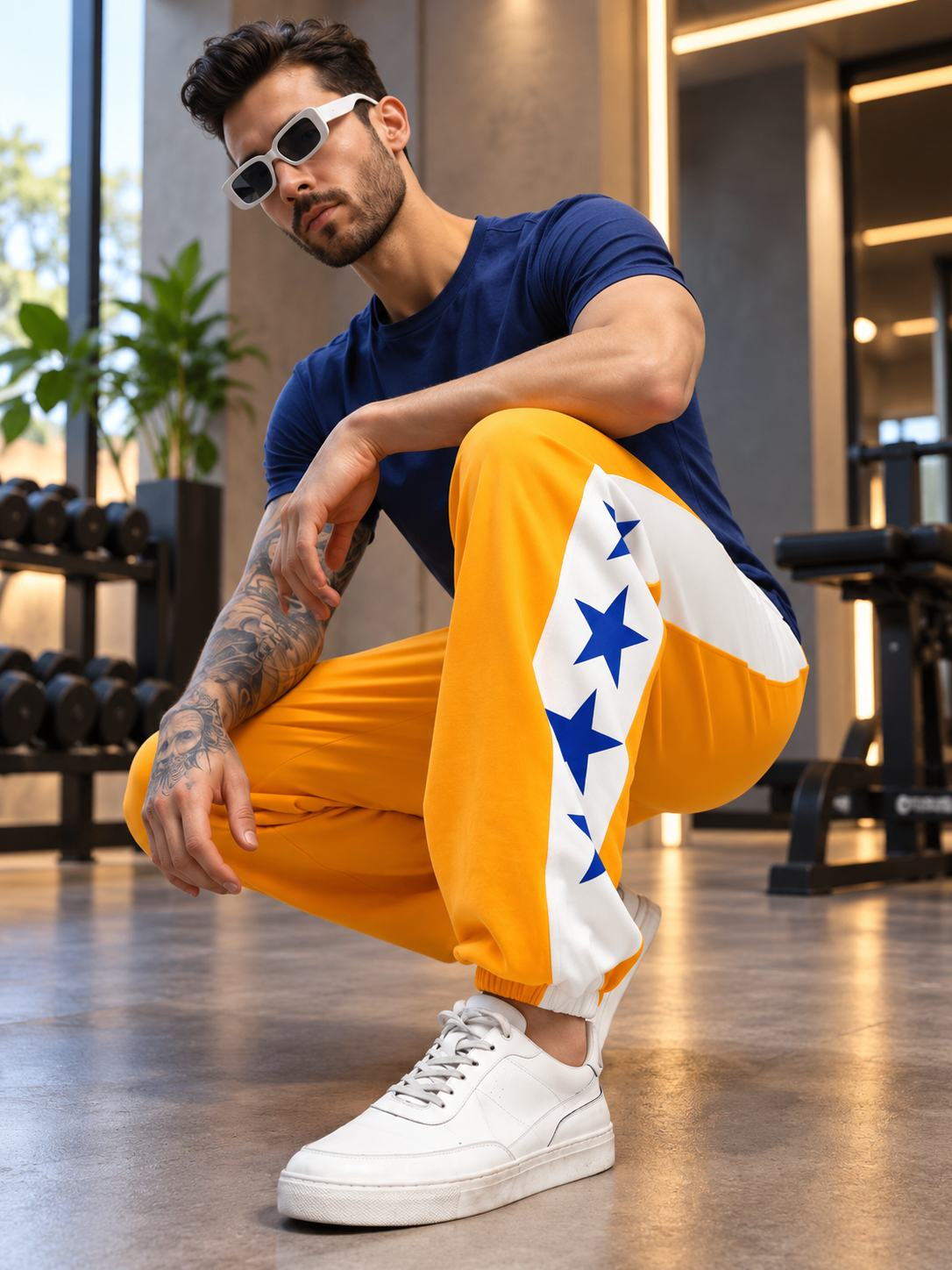 ELEX REGULAR FIT T-SHIRT NAVY BLUE - Wearduds, view 6