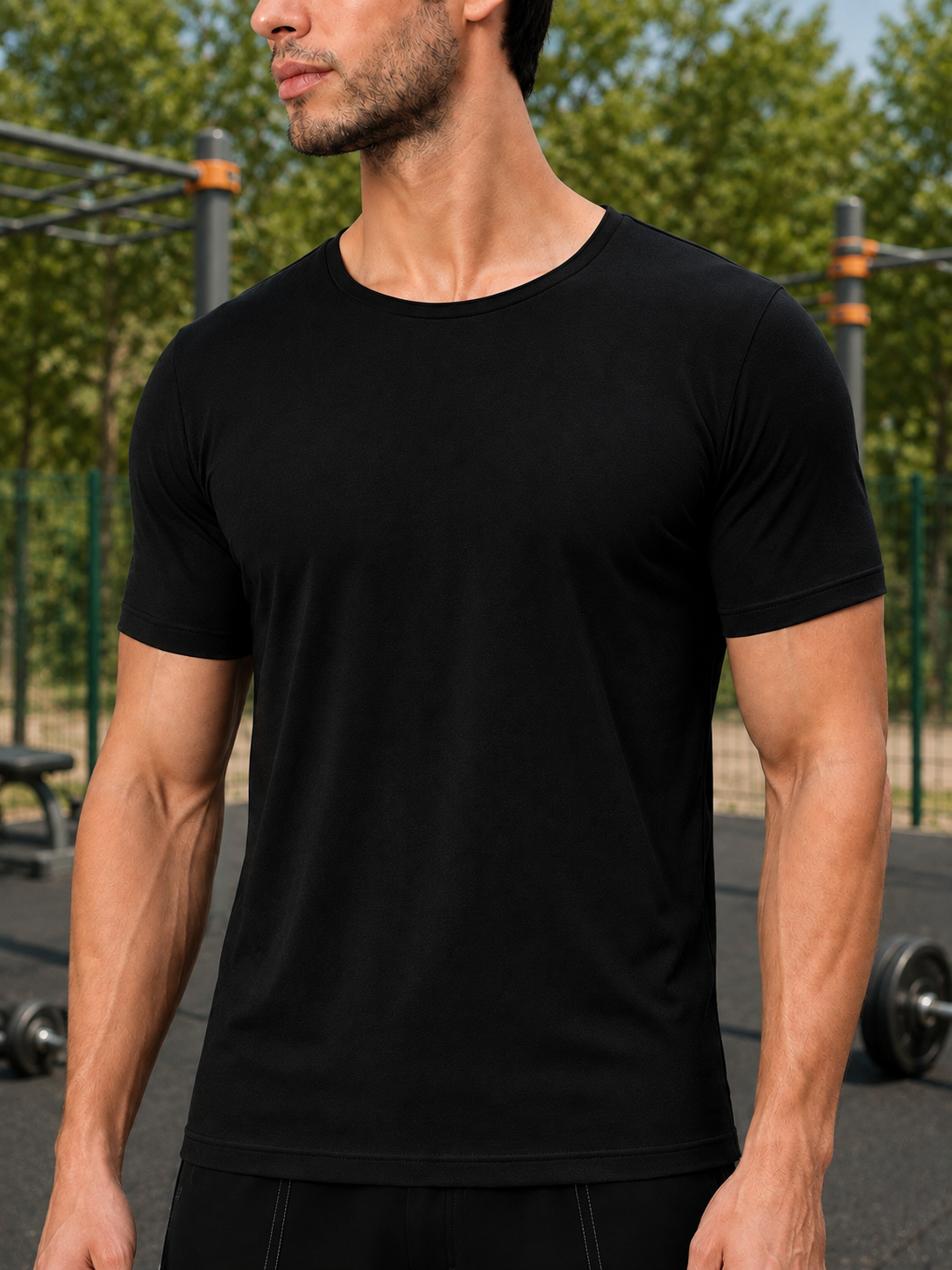 BEDROCK FIT REGULAR FIT T-SHIRT BLACK