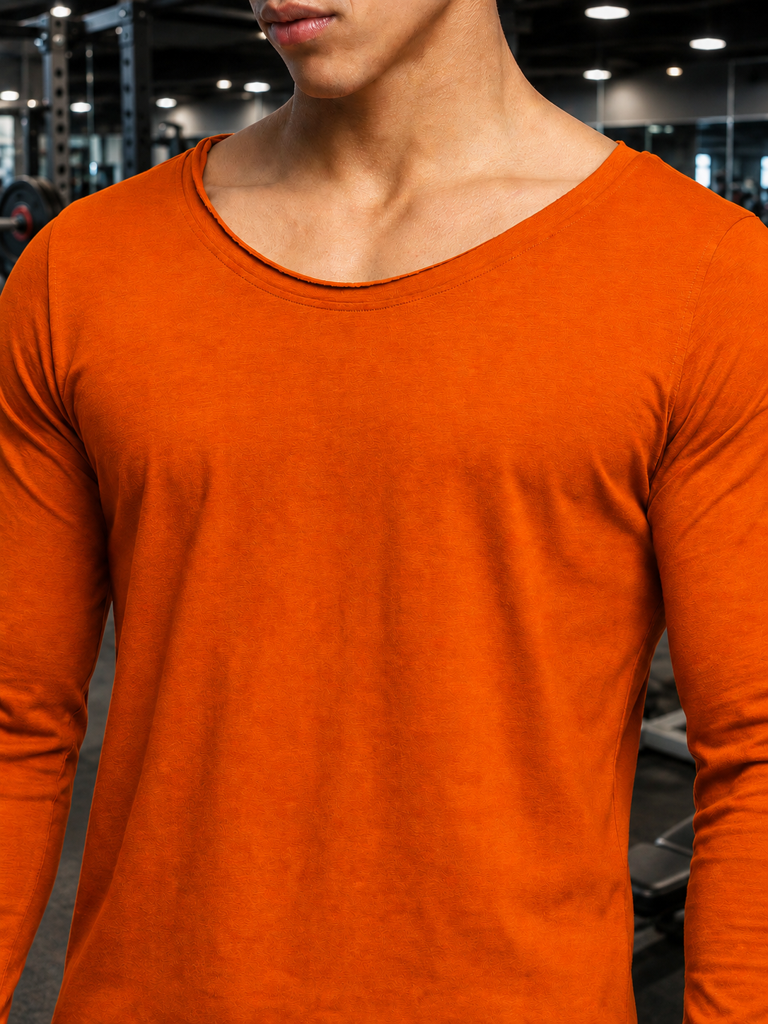 JOEL SLIM FIT SWEATSHIRT ORANGE