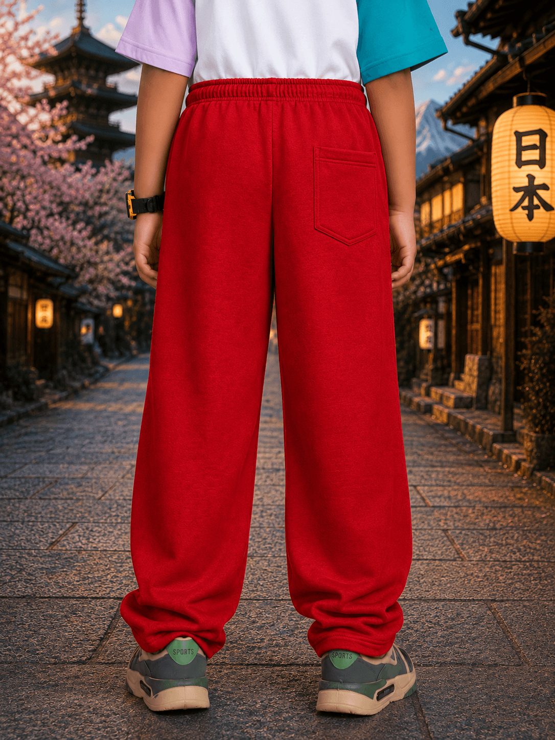 CHILL JOGGER FOR BOYS GIRLS RED