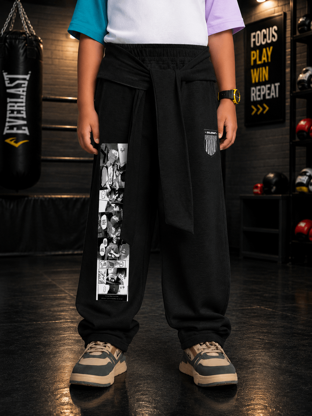 CHILL JOGGER FOR BOYS GIRLS BLACK