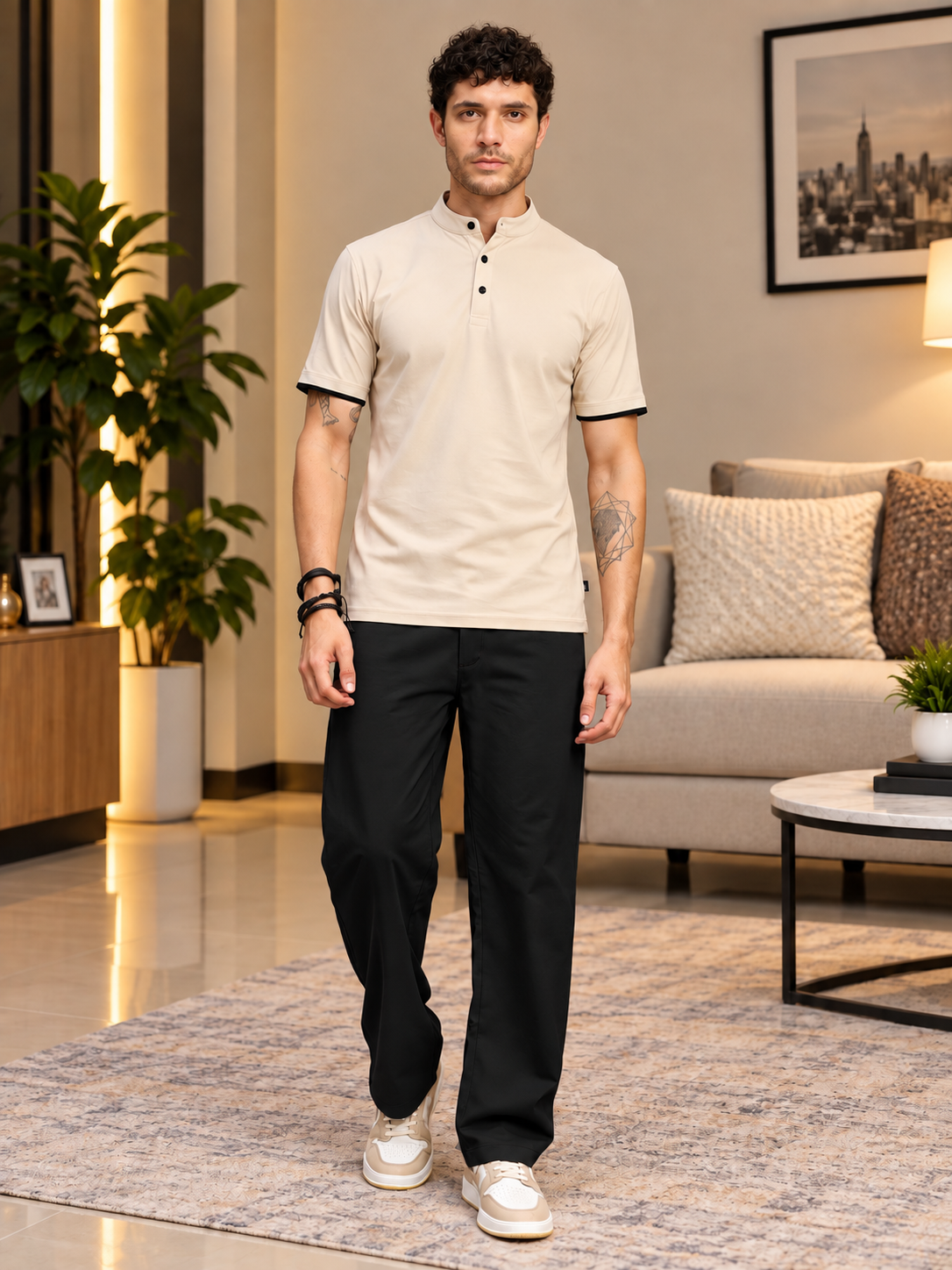 MODERN STREAMLINED PANTS BLACK