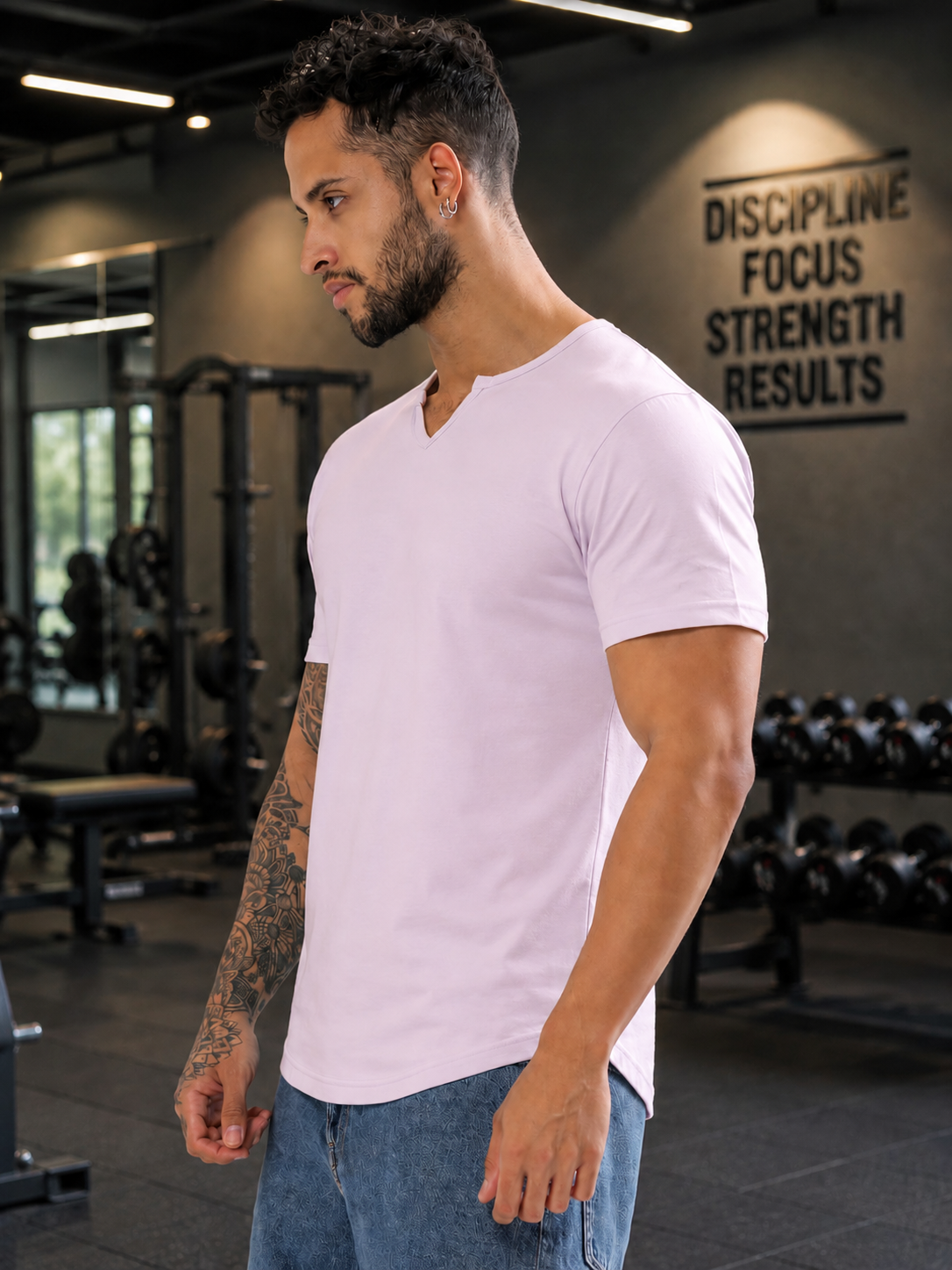 VIKING REGULAR FIT T-SHIRT LILAC