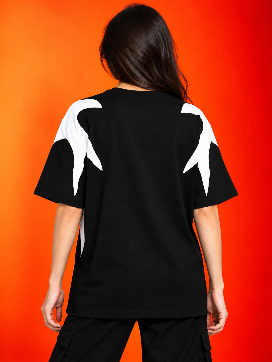 WOMEN INFINITY SAGA OVER-SIZED T-SHIRT BLACK