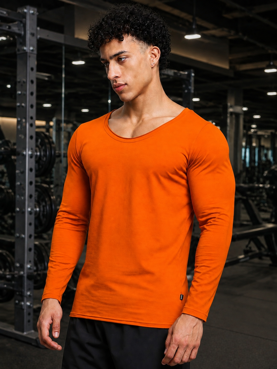 JOEL SLIM FIT SWEATSHIRT ORANGE