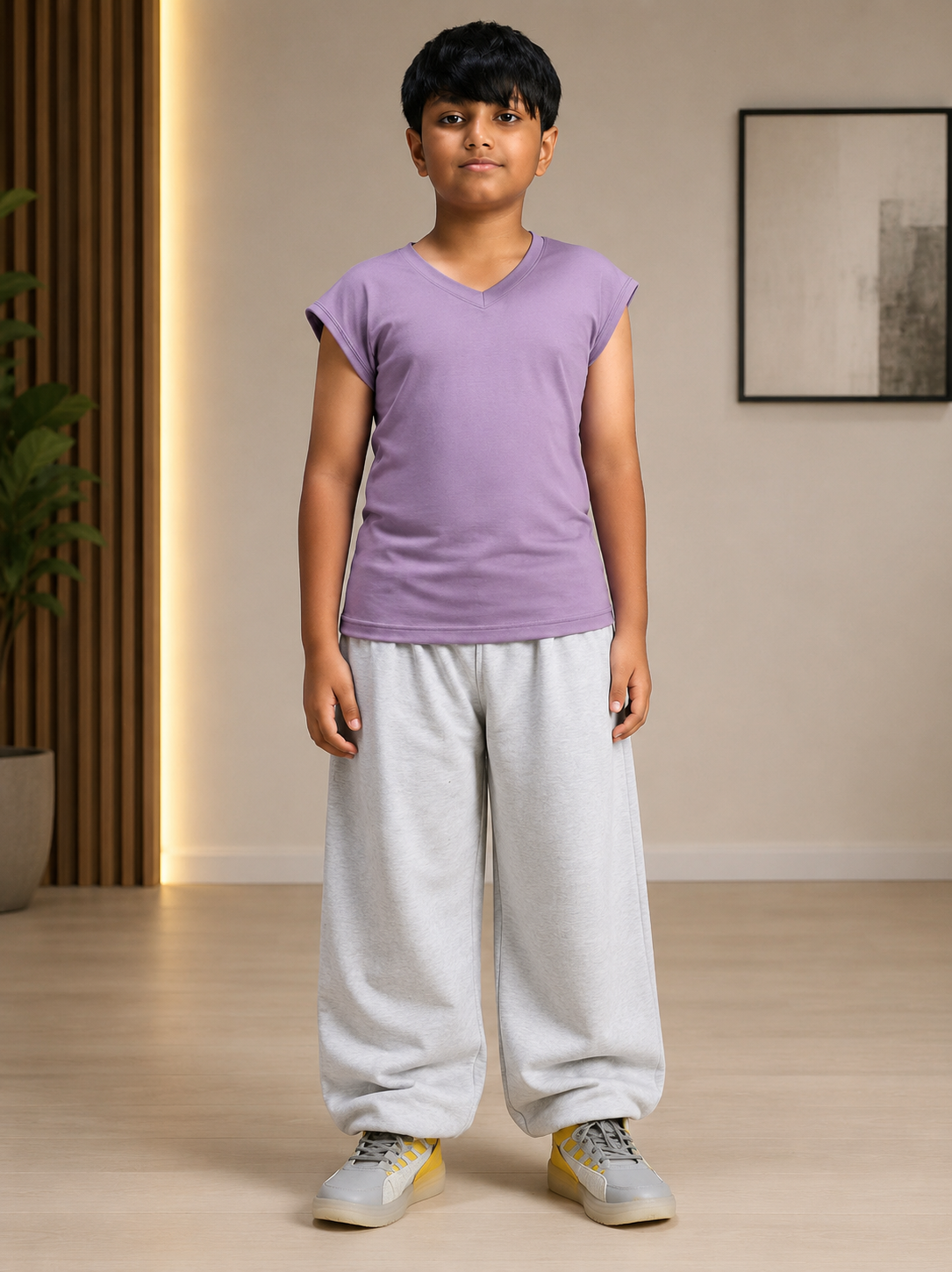 LEVELUP GAMER T-SHIRT FOR BOYS GIRLS LAVENDER