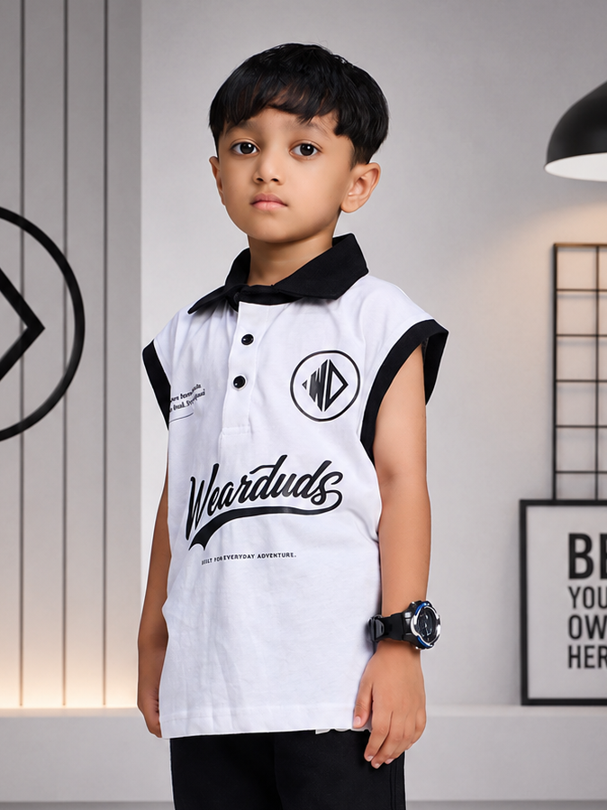 EVERYDAY ADVENTURE T-SHIRT FOR BOYS GIRLS WHITE