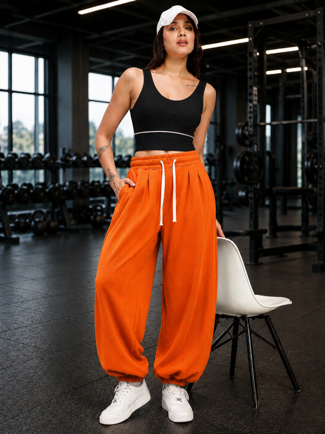 WOMEN COOLFIT BAGGY LOOSE FIT JOGGER ORANGE