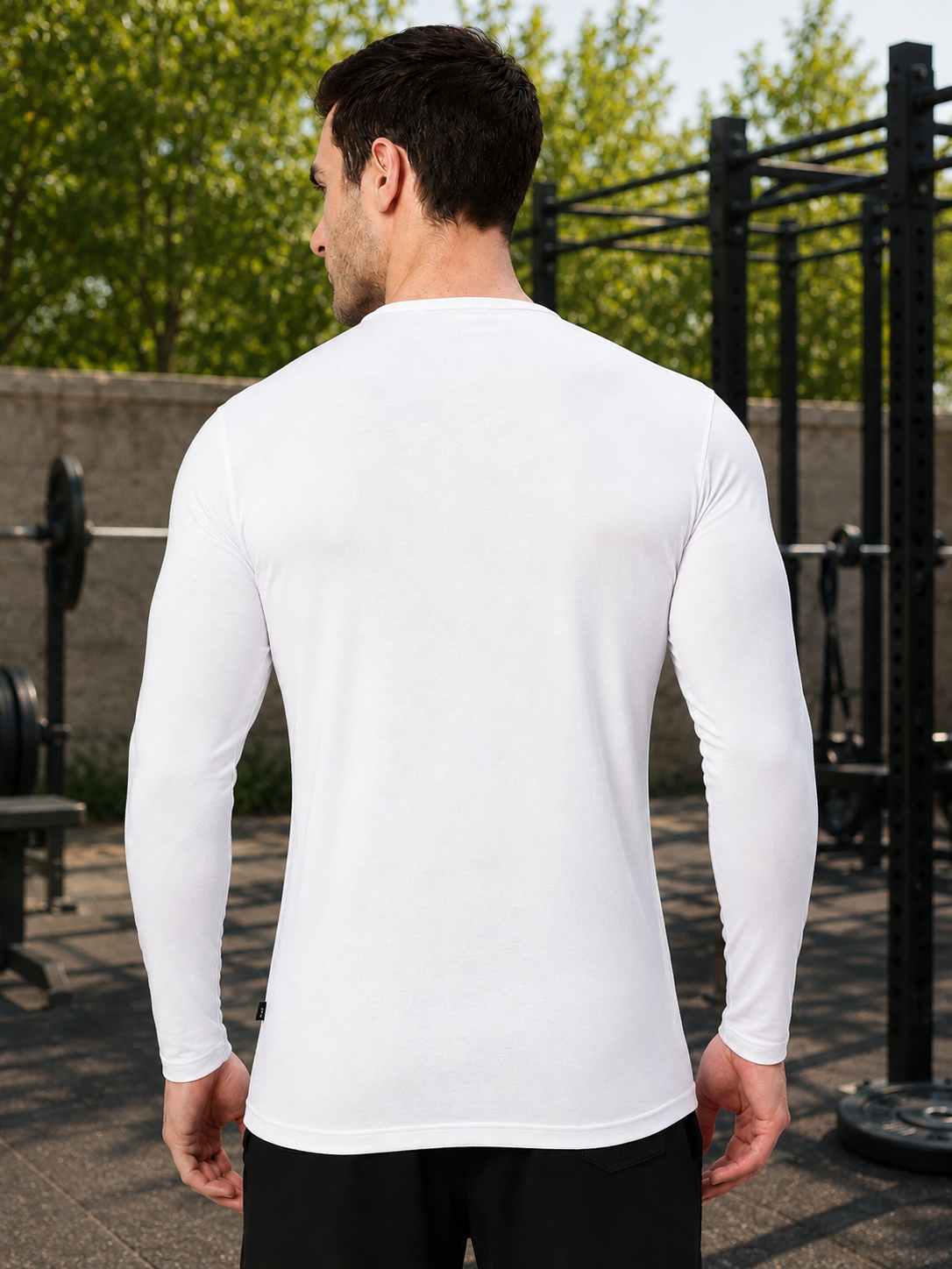 HENNY SLIM FIT SWEATSHIRT WHITE