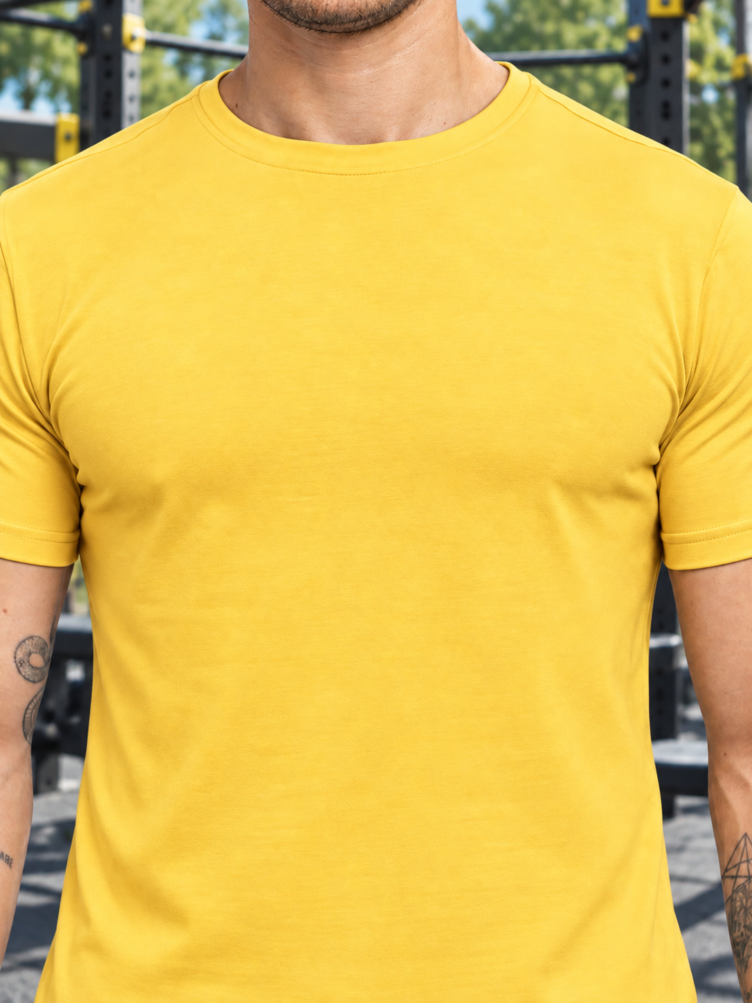 CLASSIC SLIM FIT T-SHIRT YELLOW