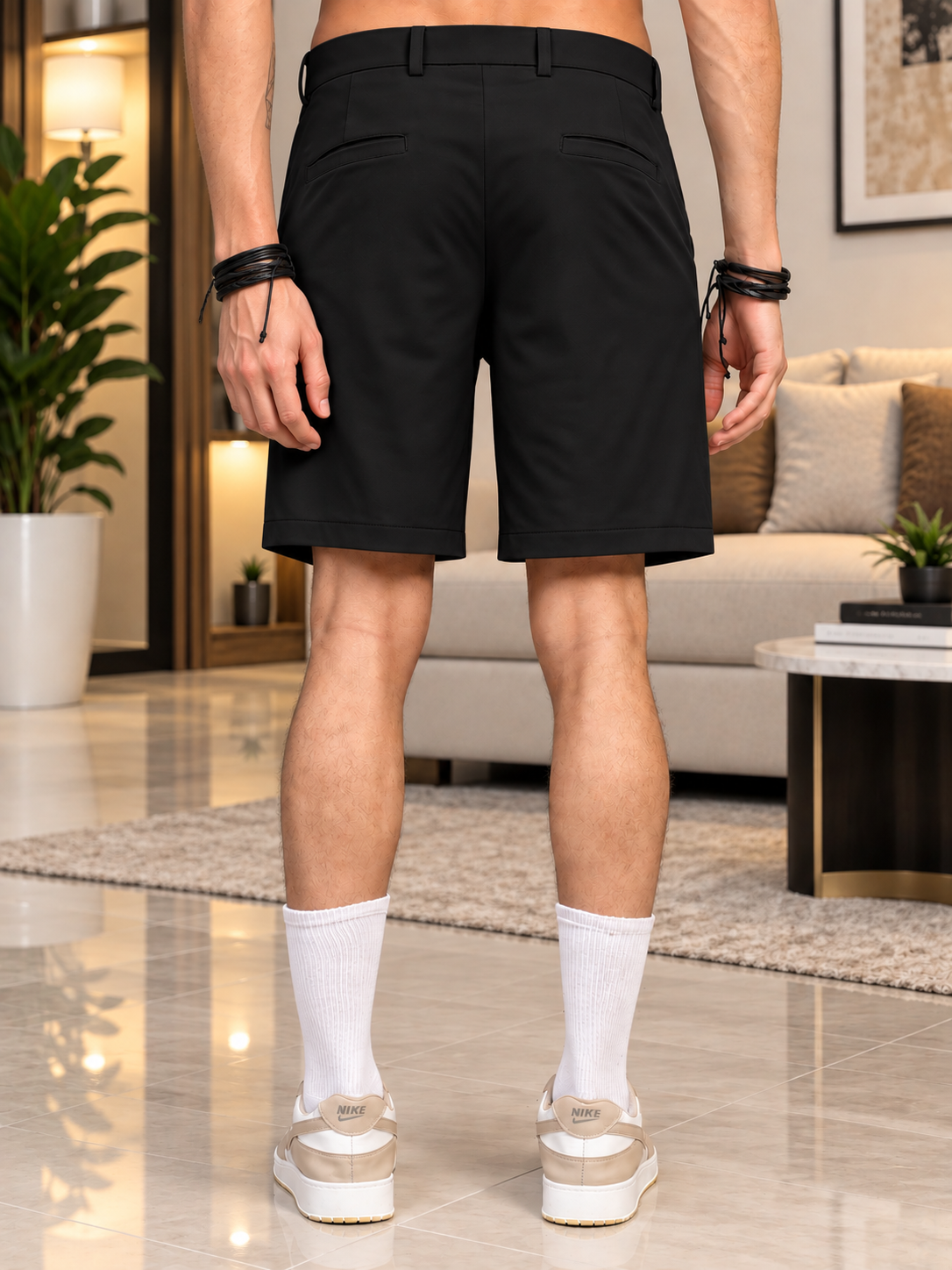 EVERYDAY CASUAL REGULAR SHORTS BLACK